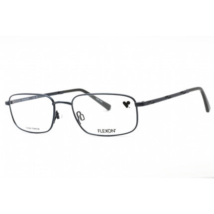 Flexon Men's Eyeglasses - Midnight Navy Rectangular Frame | FLEXON ORWELL 600 412 ,