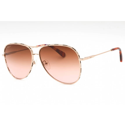 Salvatore Ferragamo Women's Sunglasses - Rose Gold/Tortoise Metal Frame | SF268S 795 ,