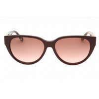 Lacoste Women's Sunglasses - Dark Red Plastic Cat Eye Shape Full Rim Frame | L985S 603 ,