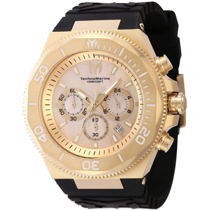 Technomarine Men's Watch - Manta Ocean Chronograph Gold and White Mop Dial | TM-222079 ,