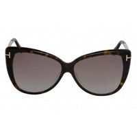 Tom Ford Women's Sunglasses - Dark Havana Plastic Butterfly Full Rim | FT0512 52G ,