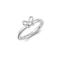Sterling Silver Stackable Expressions Created White Sapphire Ring | QSK1249 ,
