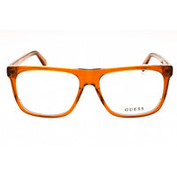Guess Men's Eyeglasses - Orange/Other Acetate Square Full Rim Frame | GU50089 044 ,