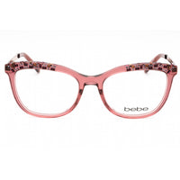 Bebe Women's Eyeglasses - Blush Crystal Plastic Full Rim Cat Eye Frame | BB5179 681 ,