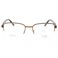 Elasta Men's Eyeglasses - Dark Brown Rectangular Metal Half Rim Frame | E 3127 0R0Z 00 ,