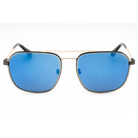 Police Men's Sunglasses - Shiny Rose Gold Metal Aviator Full Rim Frame | SPLF64M 300B ,