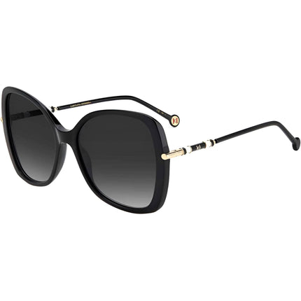 Carolina Herrera Women's Sunglasses - Black Acetate Butterfly Frame | CH 0025/S 807 ,