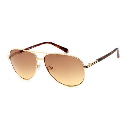 Guess Men's Sunglasses - Gold Metal Aviator Full Rim Frame Brown Lens | GU00043 32F ,