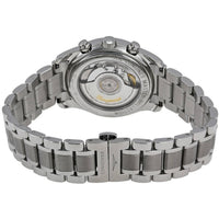 Longines Men's Watch - Master Chronograph Black Dial Silver Steel Bracelet | L26294516 ,