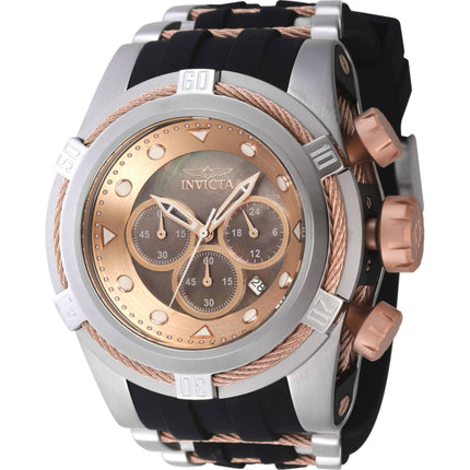 Invicta Men's Watch - Bolt Zeus Chronograph Rose Gold and Brown Mop Dial | 46469 ,