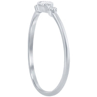 Classic Women's Marquise and Bezel-Set CZ Ring - W-2743 ,