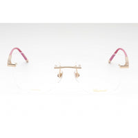 Chopard Women's Eyeglasses - Shiny Rose Gold Metal Butterfly Frame | VCHG25M 300Y ,