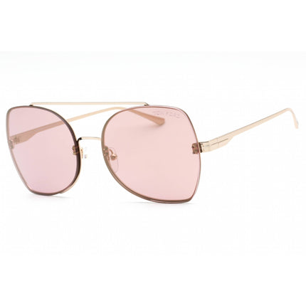 Tom Ford Women's Sunglasses - Gold Metal Oversized Shape Frame Pink Lens | FT0656 28Z ,