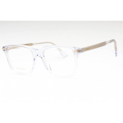 Gucci Men's Eyeglasses - Crystal Plastic Square Shape Frame Clear Lens | GG0737O 017 ,