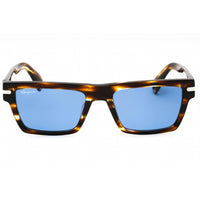 Salvatore Ferragamo Men's Sunglasses - Striped Brown Frame Blue Lens | SF1086S 216 ,