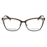 Guess By Marciano Women's Eyeglasses - Matte Dark Brown Metal Frame | GM0310-N 049 ,