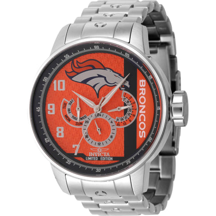 Invicta Men's Watch - NFL Denver Broncos Quartz Orange, Grey and Blue Dial | 45139 ,
