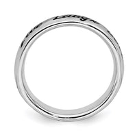 Sterling Silver Stackable Expressions Enamel Live Laugh Love Ring | QSK1652 ,