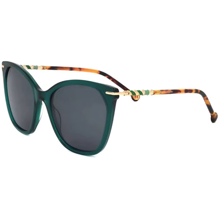 Carolina Herrera Women's Sunglasses - Green Havana Acetate Cat Eye | HER 0091/S 0XGW ,