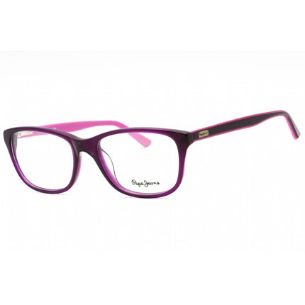 Pepe Jeans Women's Eyeglasses - Purple Plastic Rectangular Full Rim Frame | PJ3120 C3 ,