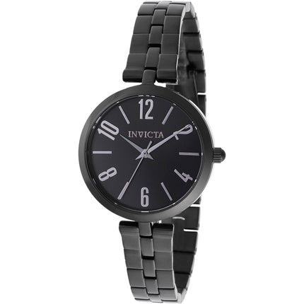 Invicta Women's Watch - Angel Quartz Black Dial Stainless Steel Bracelet | 45145 ,