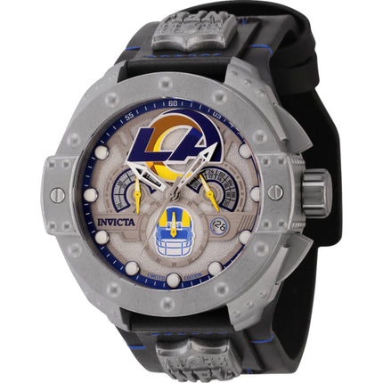 Invicta Men's Watch - NFL Los Angeles Rams Quartz Steel and Leather Strap | 45121 ,