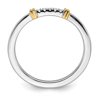 14k Two-Tone Stackable Expressions Diamond Ring | SK2093 ,