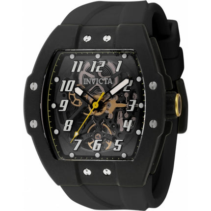 Invicta Men's Watch - Invicta Racing Automatic Skeleton Dial Black Strap | 46640 ,
