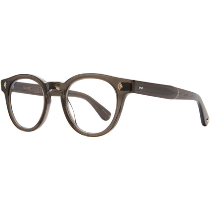 Garrett Leight Unisex Eyeglasses - Black Glass Acetate Round Full Rim | JACK BLGL ,