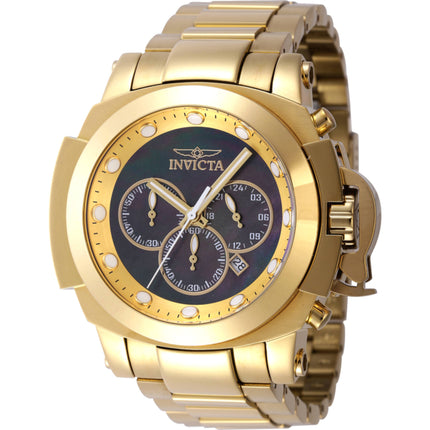 Invicta Men's Watch - Coalition Forces Chronograph Gold and Black MOP Dial | 46537 ,