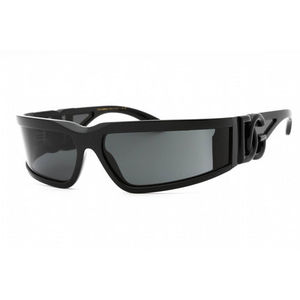 Dolce & Gabbana Unisex Sunglasses - Black Injected Shield Frame | 0DG6198 501/87 ,