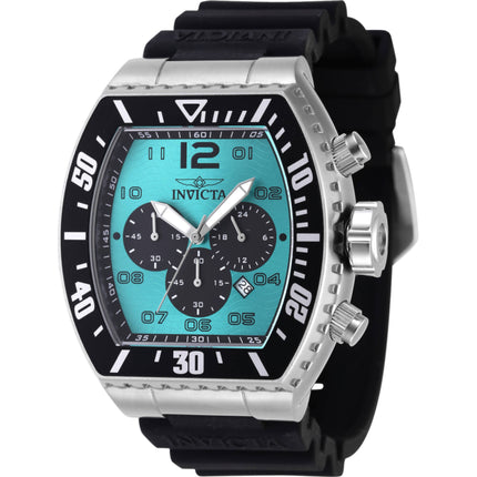 Invicta Men's Quartz Watch - Pro Diver Chronograph Turquoise, Black Dial Strap | 47285 ,