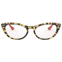 Ray Ban Women's Eyeglasses - Tort Red Plastic Frame Demo Lens | RAY BAN 0RX4314V 5937 ,