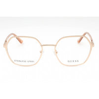 Guess Women's Eyeglasses - Pale Gold Metal Geometric Shape Full Rim Frame | GU2912 032 ,