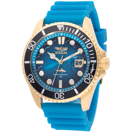 Invicta Men's Watch - Pro Diver Rotating Bezel Blue Dial Silicone Strap | 47170 ,