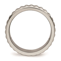Titanium Polished Studded Ring | TB451 ,