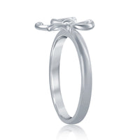 Sterling Silver Bow Ring - W-9792 ,