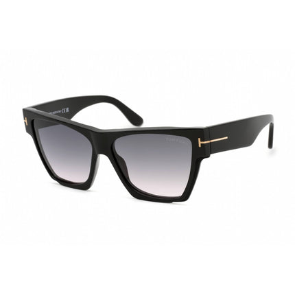 Tom Ford Women's Sunglasses - Shiny Black Plastic Cat Eye Shape Frame | FT0942 01B ,