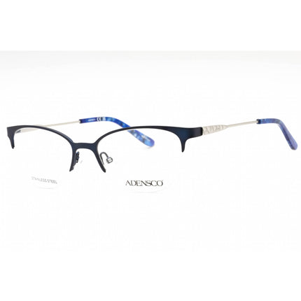 Adensco Women's Eyeglasses - Matte Blue Metal Oval Half Rim Frame | AD 247 0FLL 00 ,