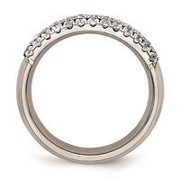 Titanium Multi-row CZ Ring | TB374 ,