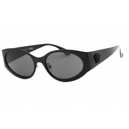 Versace Women's Sunglasses - Matte Black Metal Cat Eye Full Rim Frame | 0VE2263 126187 ,
