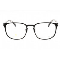 David Beckham Men's Eyeglasses - Black Silver Square Full Rim | DB 7073/F 0BSC 00 ,