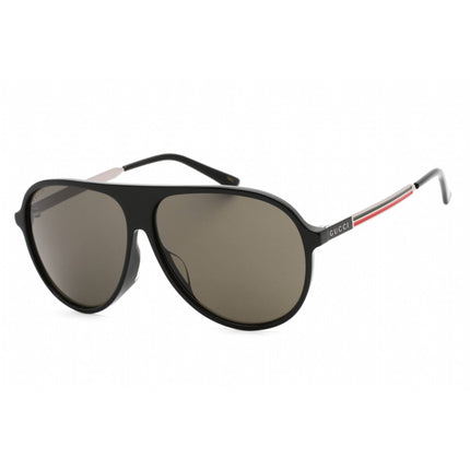 Gucci Unisex Sunglasses - Black Plastic Aviator Full Rim Frame | GG0829SA 001 ,