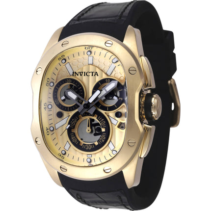 Invicta Men's Watch - Lupah Revolution 2.0 Black Leather and Silicone Strap | 45442 ,