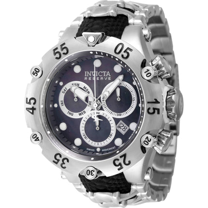 Invicta Men's Watch - Reserve Chronograph Quartz Black, Silver Dial Bracelet | 47157 ,