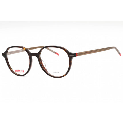 Hugo Men's Eyeglasses - Havana Plastic Round Shape Full Rim Frame | HG 1170 0086 00 ,