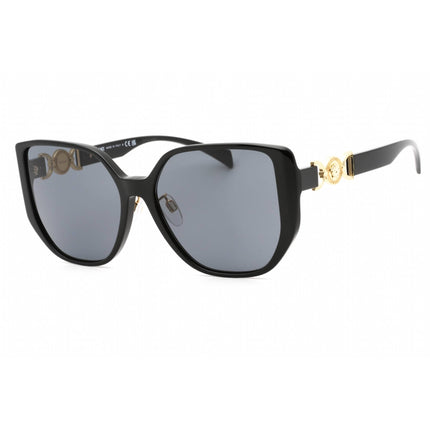 Versace Women's Sunglasses - Black Cat Eye Frame Dark Grey Lens | 0VE4449D GB1/87 ,
