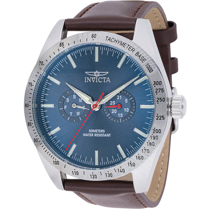 Invicta Men's Watch - Specialty Quartz Brown Leather Strap Day-Date Display | 45978 ,