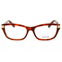 Guess Women's Eyeglasses - Blonde Havana Cat Eye Plastic Full Rim Frame | GU2956 053 ,