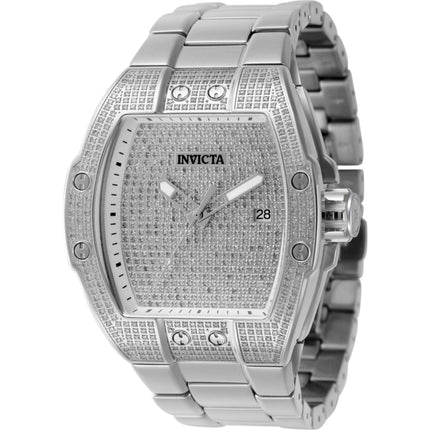 Invicta Men's Watch - S1 Rally Automatic Rhodium Diamond Pave Dial Bracelet | 45688 ,
